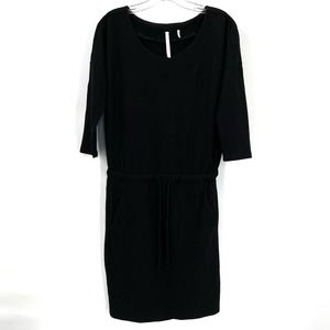 Babaton Aritzia wool draw string women’s cocktail dress. Designer